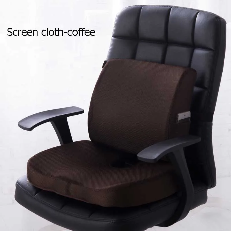 Car Seat Cushion Coccyx Orthopedic Memory Foam Seat Massage Chair Back Cushion Pad Office Massage Cushion