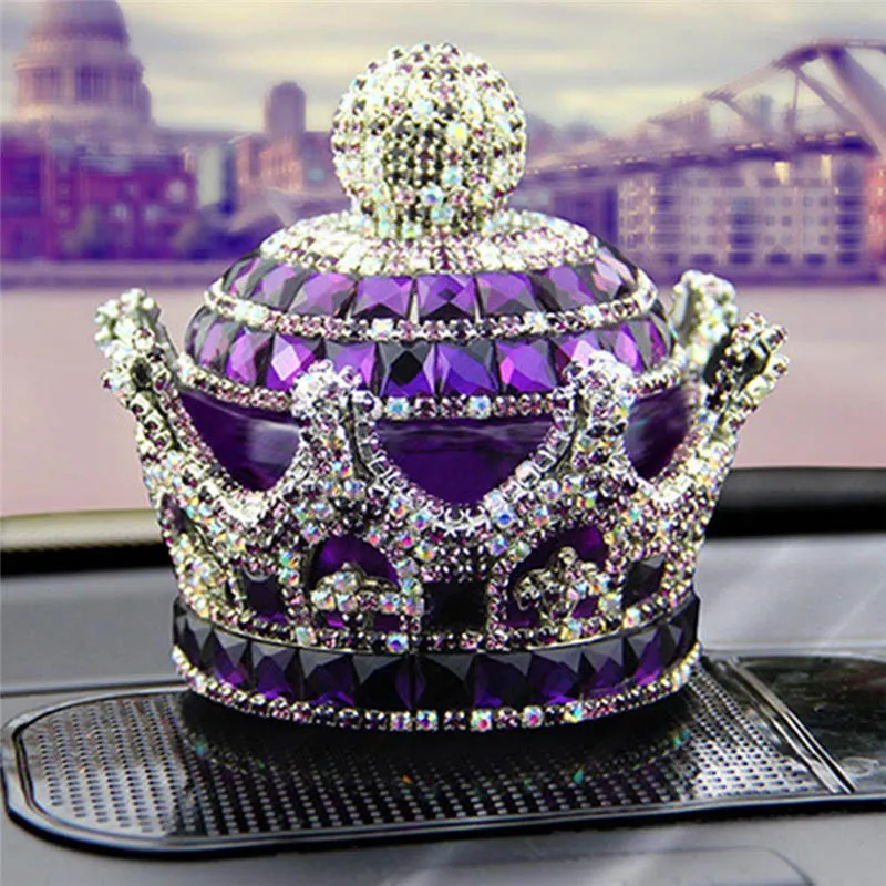 

2018 Newest style Crown Car Perfume Seat Creative Crystal High-grade Crystal Interior Furnishing Articles For Cars Decoration