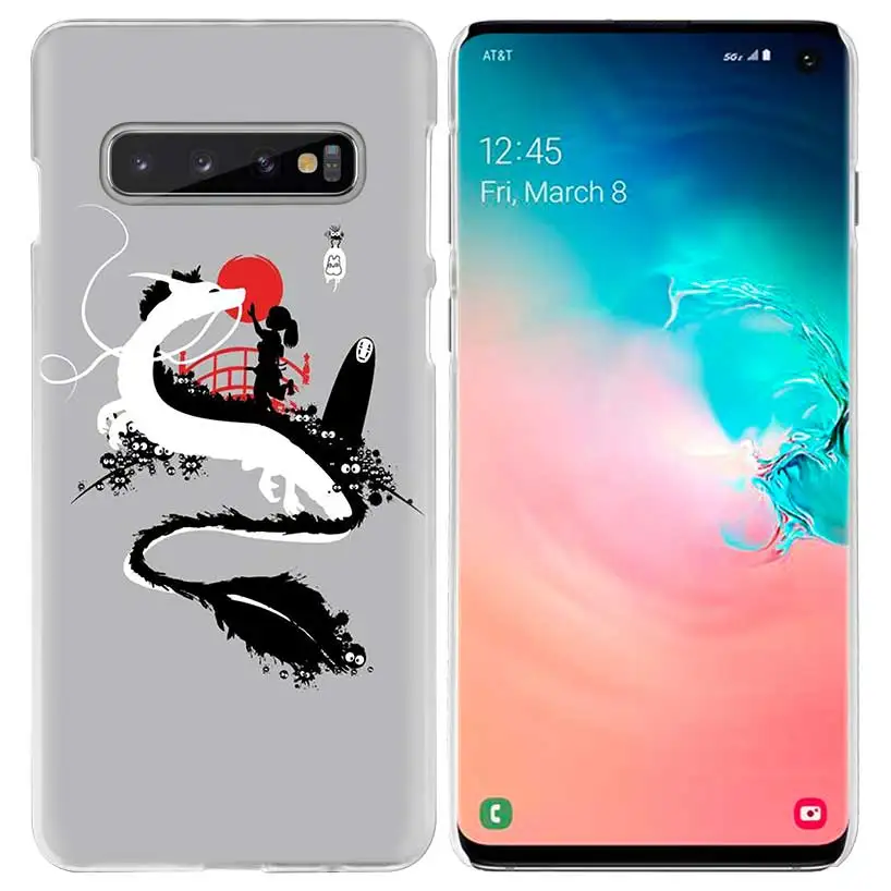 Studio Ghibli Унесенные призраками Тоторо чехол для samsung Galaxy S10 5G S10e S9 S8 M30 M20 M10 J4 J6 плюс J8 Note 8 9 Жесткий Чехол для мобильного телефона