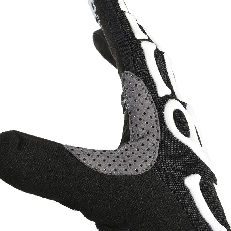 SPAKCT Cycling Gloves Full Finger Skull  Gel Pads Bike Bicycle Gloves Motorcycle Sports Downhill Racing Long Gloves  Unisex 6