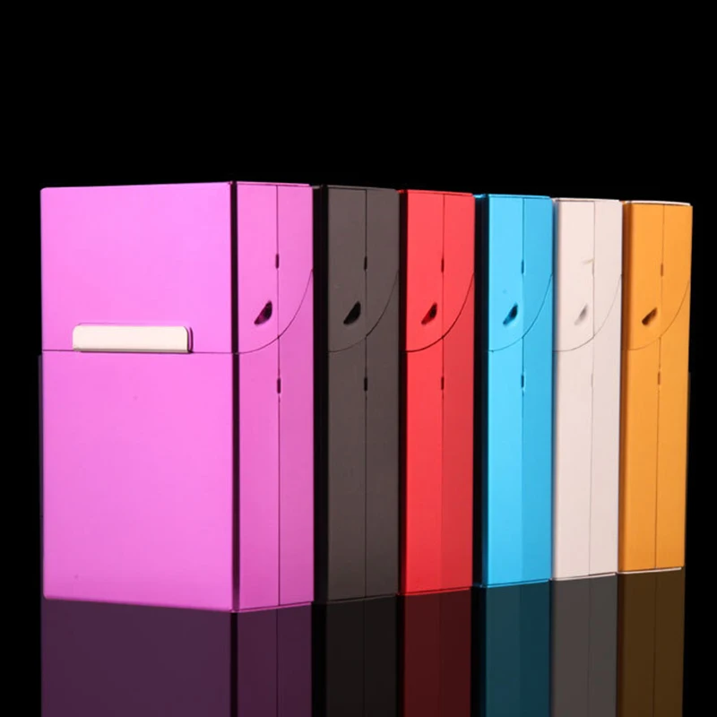 

Fashion Classic Creative Personality Cigaret Metal Cigarette Case Cigarette Box Gift Box Smoking Set Tool Box Cigarette Holder