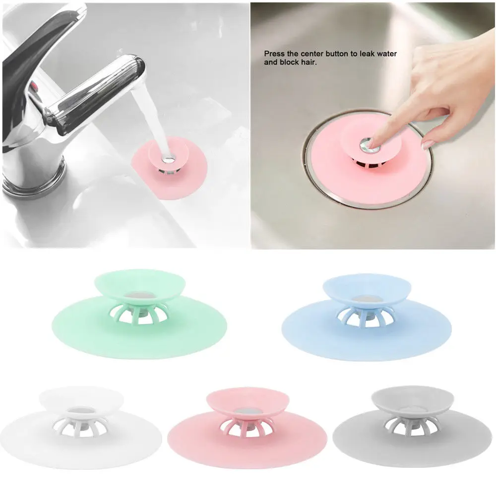 Shower Drain Stopper Floor Rubber Circle Silicone Plug for Shower
