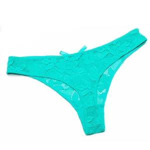 Ultra-thin Women's G-string Thong Transparent Sexy Panties Underwear Women Cotton Lace Tanga Briefs Women Intimates P2
