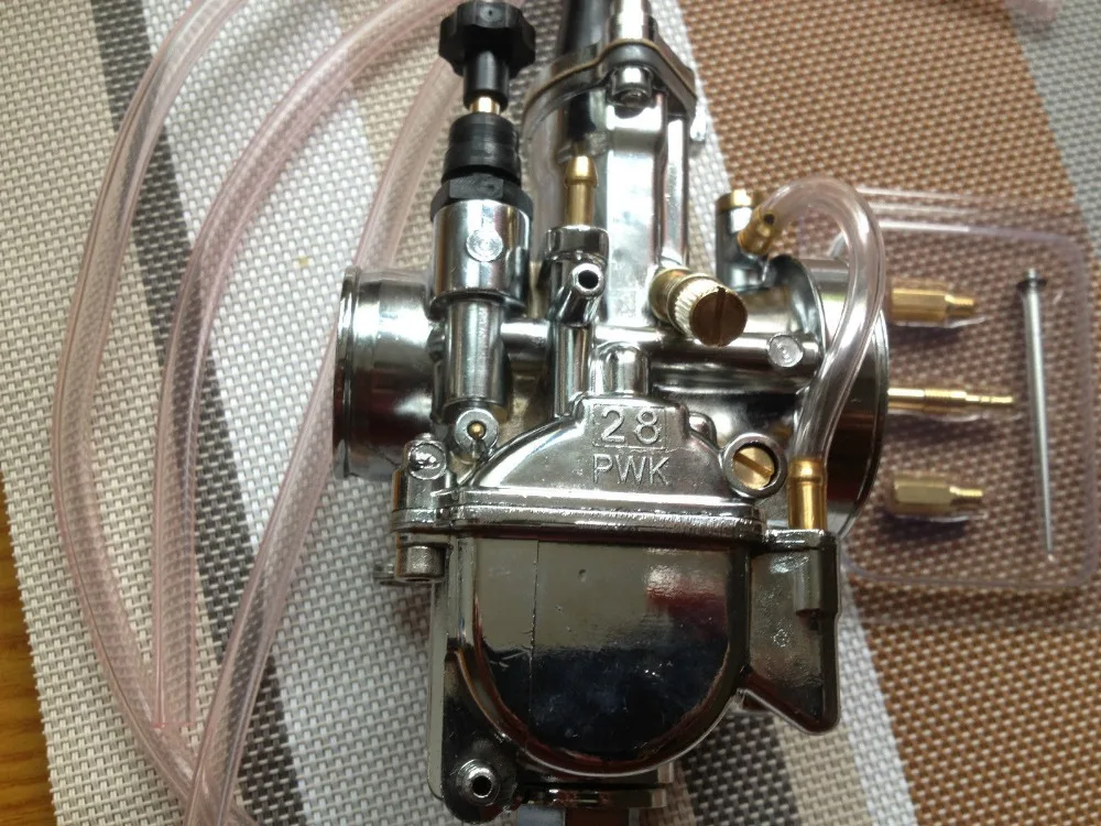 Карбюратор 28 мм PWK Серебряный Для OKO Keihin carb Карбюратор с мощностью Jet Fit гоночного скутера