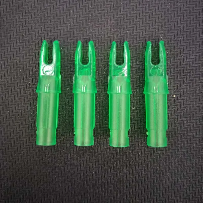 60pcs green 60 шт стрельба из лука 6,2 мм пластиковые стрелы Nocks внутренние хвосты стрелы DIY стрелы для idмм стрелы - Цвет: 60pcs green