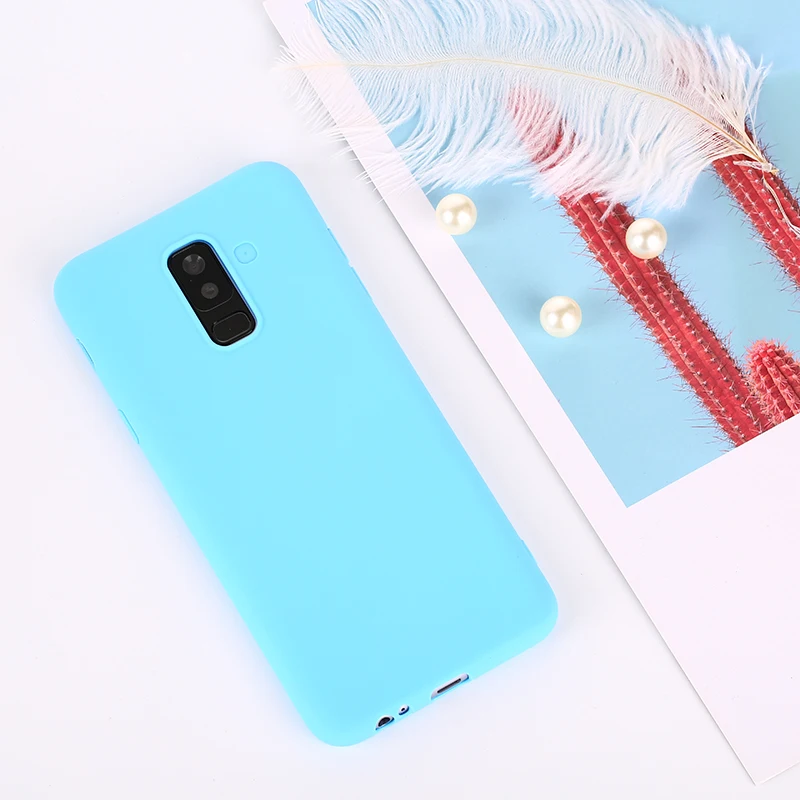 Чехлы для Samsung Galaxy A7 J4 J6 плюс J8 A6 A8 S9 S8 Plus Note 9 8 A3 A5 A7 J3 J5 J7 S7 мягкая Macaron Цвет крышка