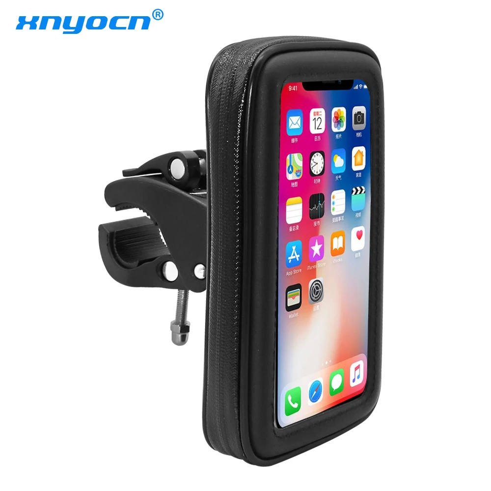  Universal Bike Bicycle Motorcycle Phone Holder Waterproof Case Zipper Pouch for Iphone Huawei P30 P