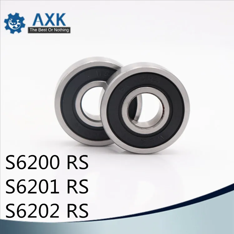 Bearings 6200 6201 6202 ( 1 PC) 440C Stainless Steel Rings With Si3N4 Ceramic Balls Bearing S6200 S6201 S6202