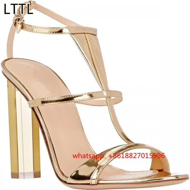 chaussures talons or