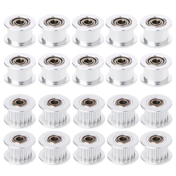 

10Pcs GT2 Aluminium Timing Pulley 16 Tooth Bore 3mm For Width 6mm Belt 3D Printer