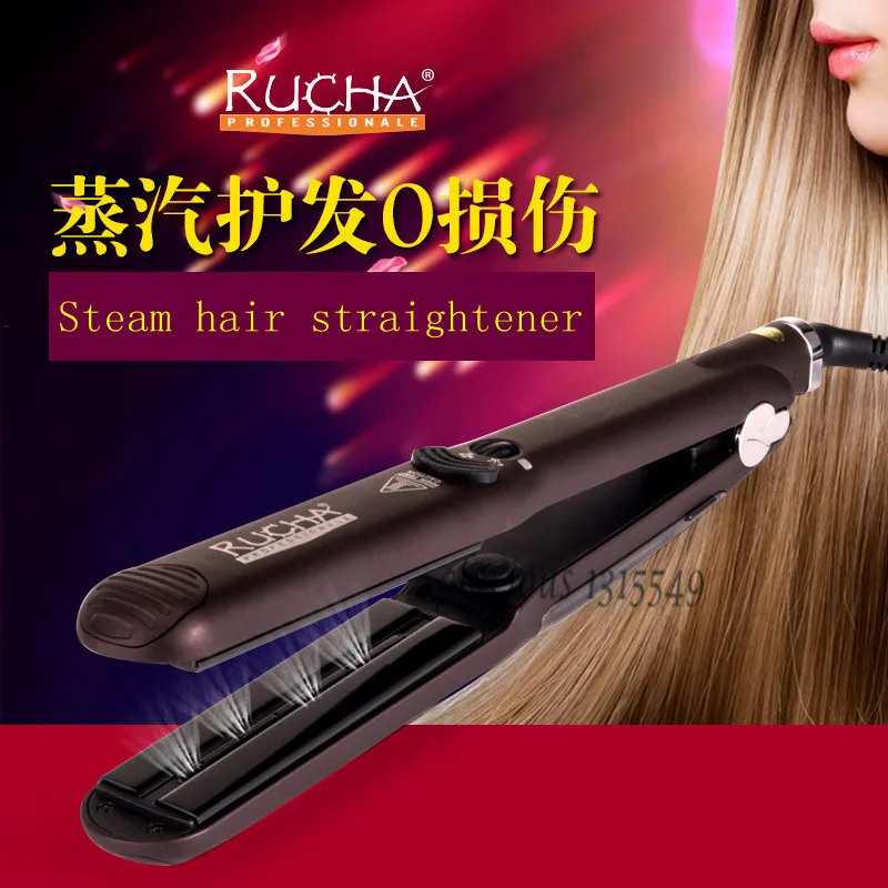 Professional Hair Salon Steam Styler Wet/Dry Hair Straightener Korea