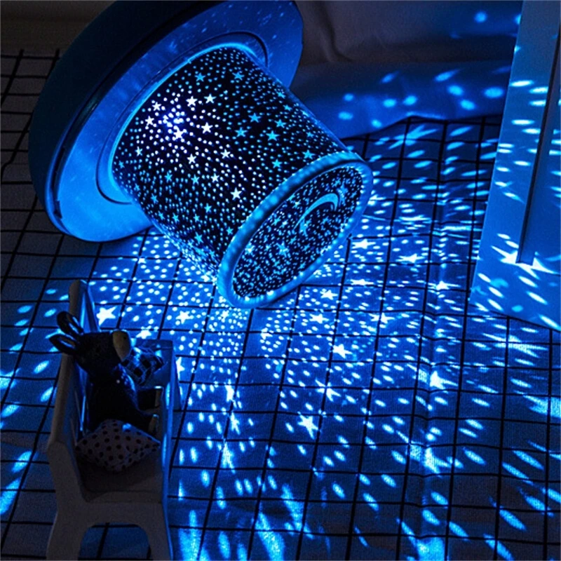 Lucky Fish Starry Sky Projector LED Night Light Wireless Remote Control Novelty Rotating Friends Gift Night Lamp for Baby Kids (3)