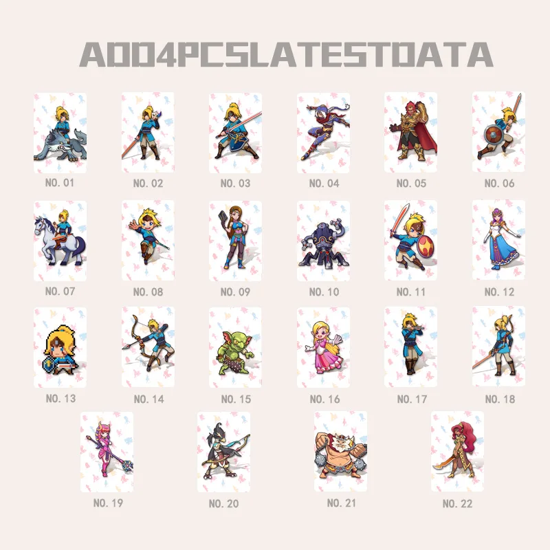 Карты NTAG215 для NFC 22 шт. новые карты 4 Hero Data Tag 20 heart Wolf Link Zelda Breathing of the wild NS Switch|nfc card|card