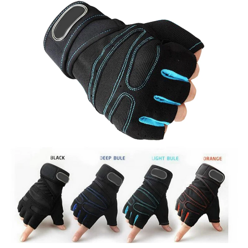 

M-XL Men Women Gym Gloves Heavyweight Sports Exercise Weight Lifting Gloves Body Building Training Sport Fitness Gloves