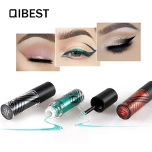 Макияж qibest блестящая подводка для глаз жидкая водостойкая блестящая подводка для глаз модная осветляющая подводка для глаз матовая Косметика Прямая