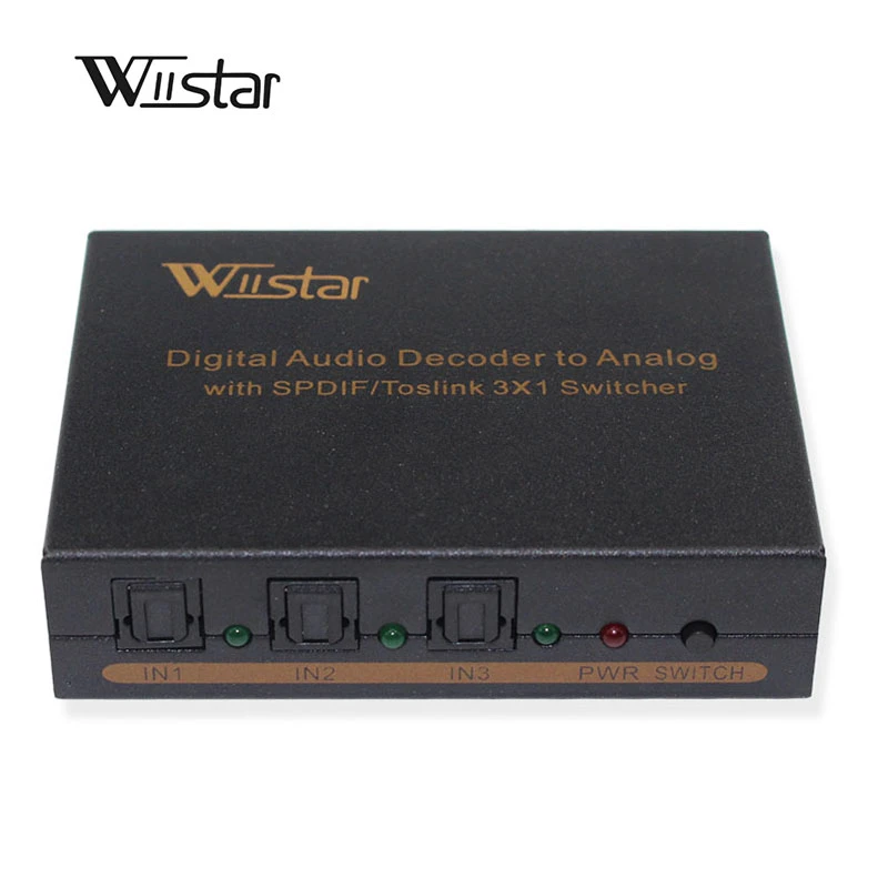 Wiistar Caja Divisora De Selector Toslink Optico De 3 A 1 Vias Para Decodificador De Audio Digital Soporte Ac3 Dts Envio Gratis Wiistar Aliexpress