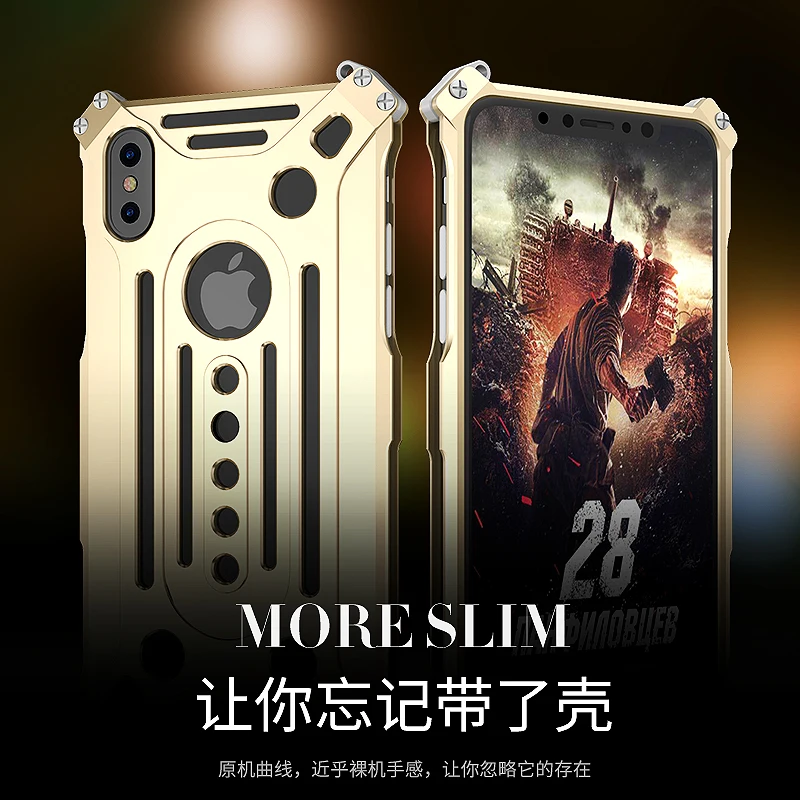 Защитный противоударный чехол для телефона с изображением Железного человека из стального Металла Чехол для iPhone 5 5S SE 6 6s Plus 7 7Plus 8 8 plus X мощный чехол