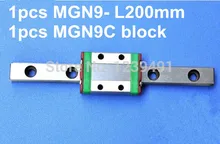 1pcs 9mm linear rail guide MGN9 200mm with 1pcs mini MGN9C linear block 9mm for linear guide mgn9 550mm l 550mm for linear rail way mgn9c or mgn9h for long linear carriage for cnc x y z axis