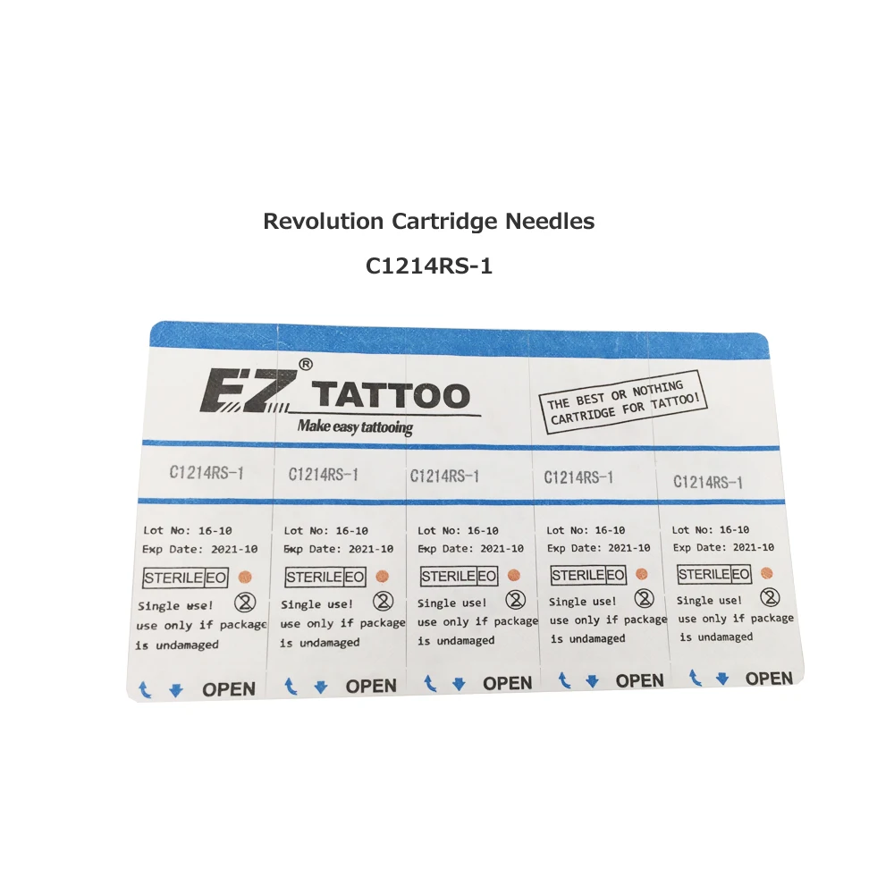 RC1214RS-1 EZ Revolution Иглы для татуировки картриджи круглые шейдеры Иглы для татуировки для картриджа системы татуировки машины и ручки