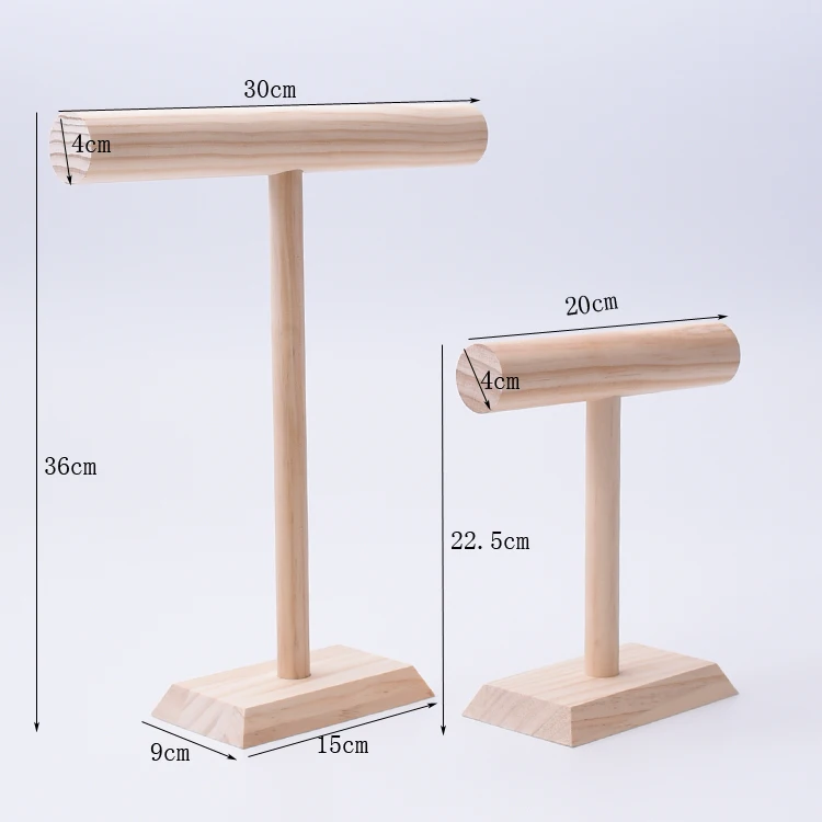 Стиль твердого дерева ожерелье цепь дисплей держатель ювелирных изделий дисплей стояк браслеты дисплей стенд