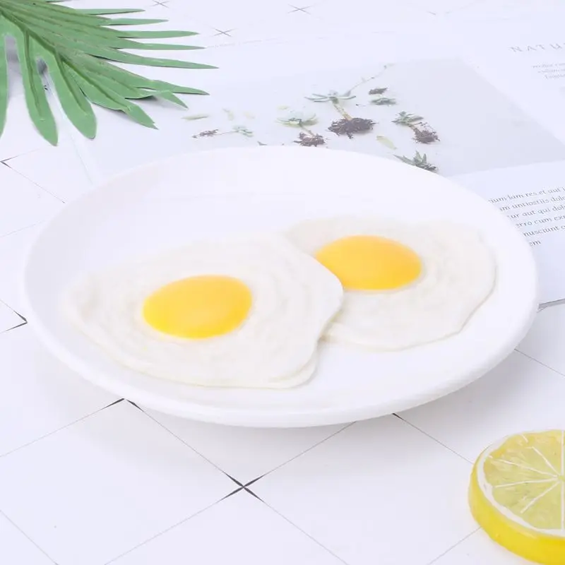 Sticky Rubber Egg Squeeze Kitchen Food Toy Pretend Play Cooking Gag Joke Toy