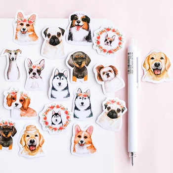 

46 Pcs/lot Cute Dog Animal Sticker Decoration DIY Scrapbooking Sticker Stationery Kawaii Diary Label Sticker