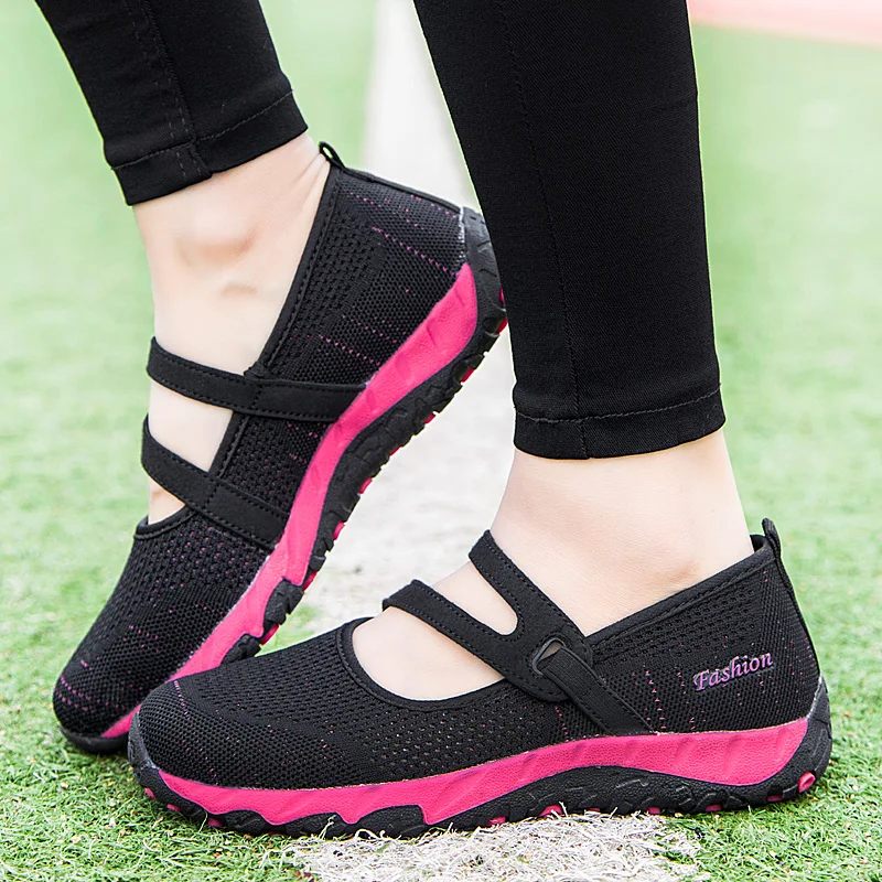 Women Flats Shoes Summer Mesh Sneakers Breathable Casual Shoes Women Loafers Lady Soft Walking Sneaker Boat Shoe Zapatos Mujer