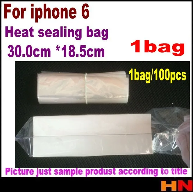 1 сумка = 100 шт. 30 см * 18 5 для iphone 6 мягкие прозрачные термоусадочные пакеты из ПВХ