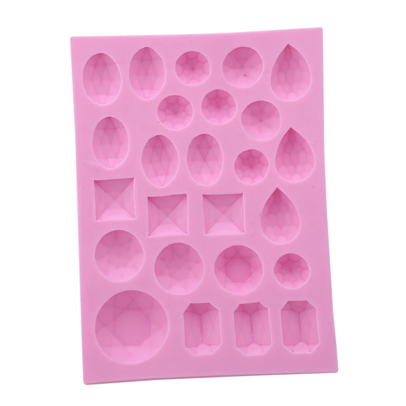 Diamond Gems Shape Silicone Cake Mold 3D Mold Food Grade