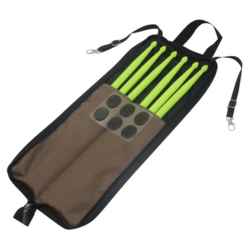 Three-piece Drumstick Mute Sticker Drum Stick Bag Durable Waterproof Storage Pouch Portable Drummer Accessories