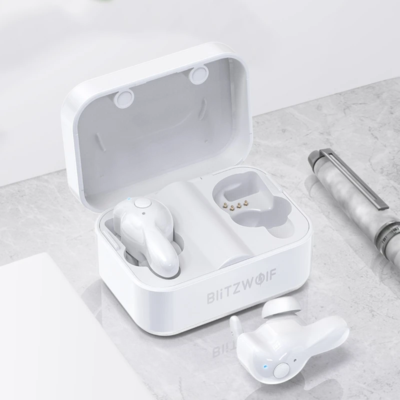 [БЕЛЫЙ] Blitzwolf BW FYE1 TWS Наушники Беспроводная связь Bluetooth 5.0 Двухсторонний вызов