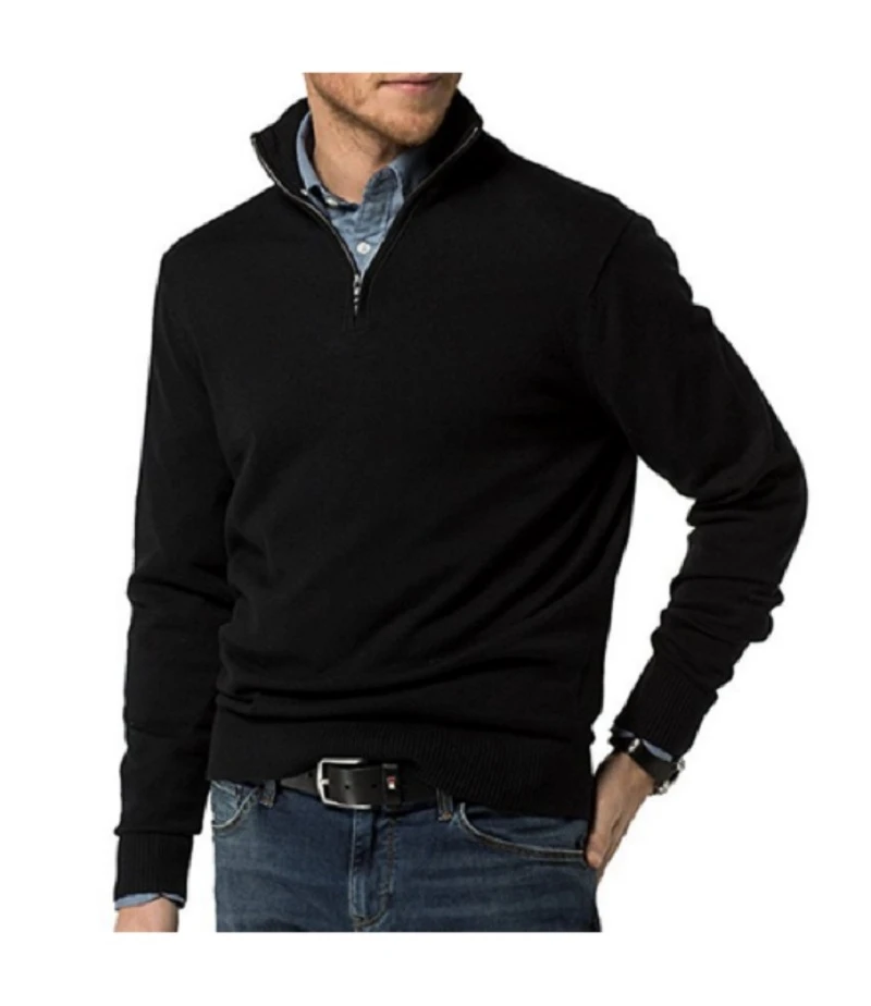 WSPLYSPJY Mens Casual Slim Fit Pullover Sweaters Mock Neck Zip Top WSPLYSPJY Mens Casual Slim Fit Pullover Sweaters Mock Neck Zip Top