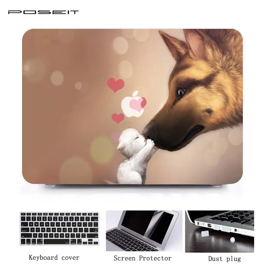 POSEIT масло печати Жесткий чехол для Macbook Air 11 12 13 Pro13 15 с Retina ноутбук матовая