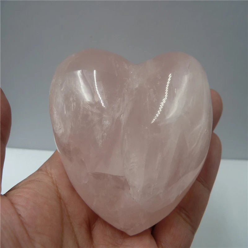 

325g natural rose quartz crystal heart for home decoration healing crystals wedding decoration christmas decor T1108