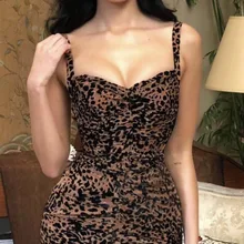 Леопардовое модное женское платье на бретельках, Новое поступление, летнее праздничное платье знаменитостей vestidos, сексуальное платье+ костюм