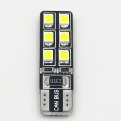 T10 W5W автомобиля светодио дный CANBUS 12 светодио дный s 3528 SMD 2835 белый красный голубой лед желтый свет ошибочным Бесплатная 194 168 2825 лампа