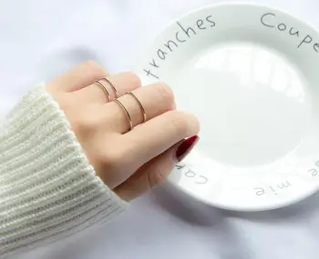 

1PC Women's Double Rows Ring Rocker Punk REAL.925 Sterling Silver fINE jEWELRY bigger &smaller chooice GTLJ1313