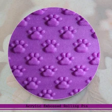 Прекрасный следы медвежьих лап шаблон Акриловые рельефный валик Инструменты для выпечки сливочное печенье Кухня гаджеты