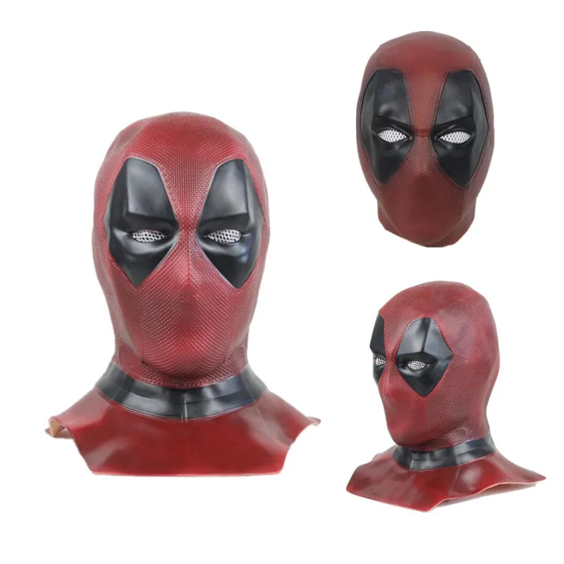 

Hot Superhero Movie Deadpool Mask Cosplay Props PVC Weapon X Helmet Party Halloween Marvel Fans Gift