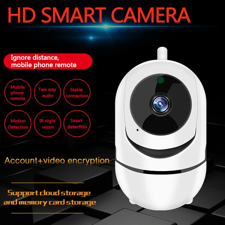 720P/1080P Wireless Intercom PTZ Camera Auto Tracking IP Camera Baby Monitor