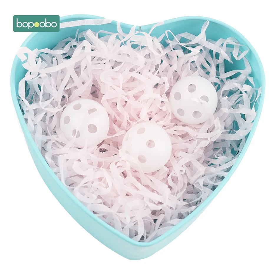 Bopoobo 20pc 씹는 소리 장난감  간호 용품 딸랑이 공 장난감  squakers 새로운 태어난 장난감 비 독성 음악 완구
