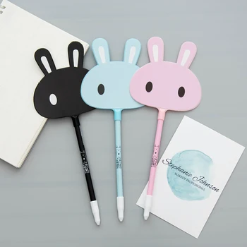 

MIRUI stationery Korean cartoon creative black gel pen 0.5mm cute little cute Bunny fan pen student gift