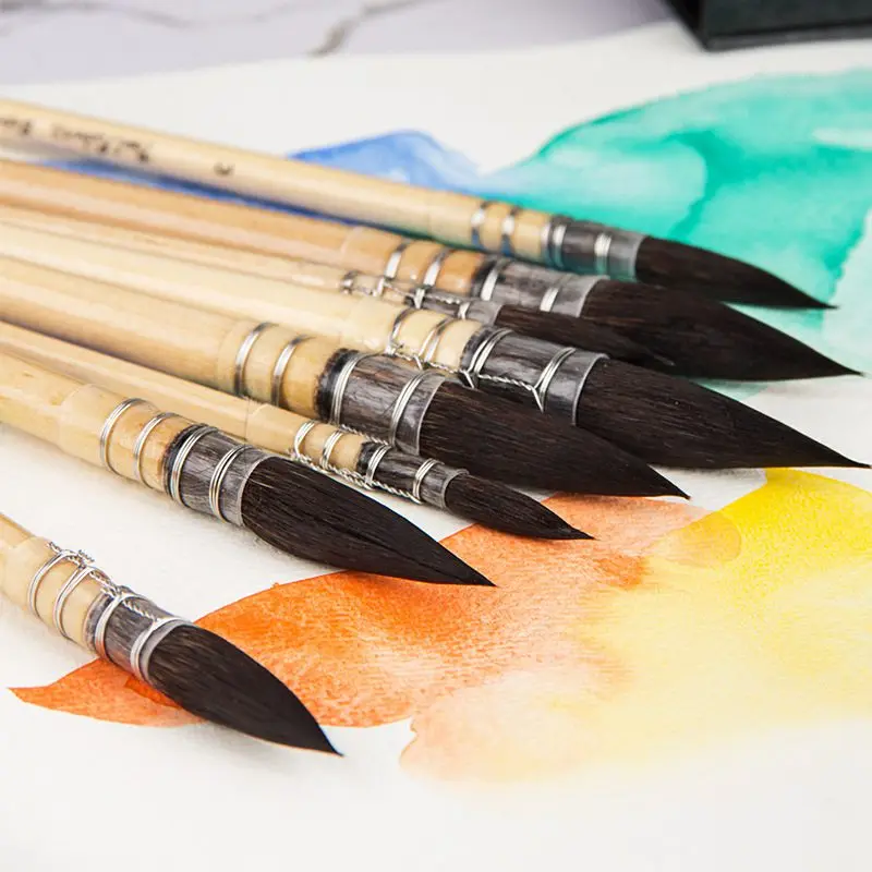 12 видов стилей масло Акварельная краска кисть для рисования рисунок разный размер нейлоновые волосы художественные кисти акриловая