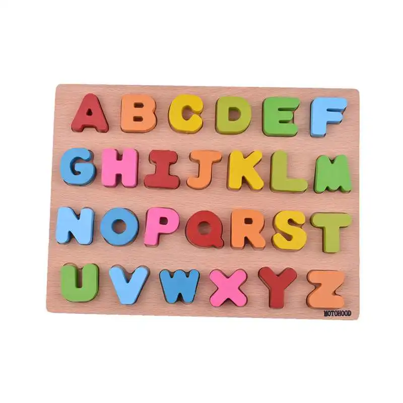 MOTOHOOD Intelligence Educational Toys For Children Enlighten English Digital Learning Puzzle Wooden Toys For Kids Birthday Gift (4)