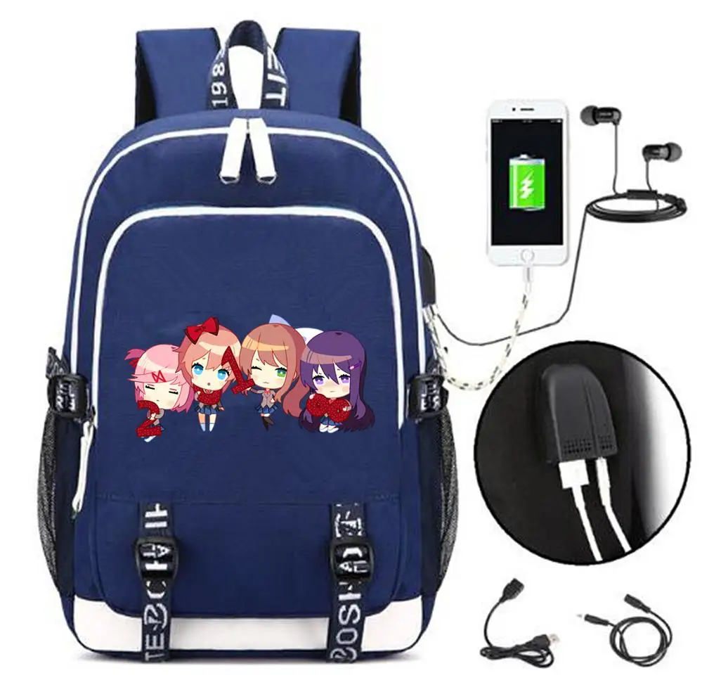 Новинка, Doki, Клубные рюкзаки monika, usb зарядка, для мужчин, wo, мужской рюкзак сумка через плечо, школьная сумка, дорожная сумка для ноутбука, рюкзак - Цвет: 16