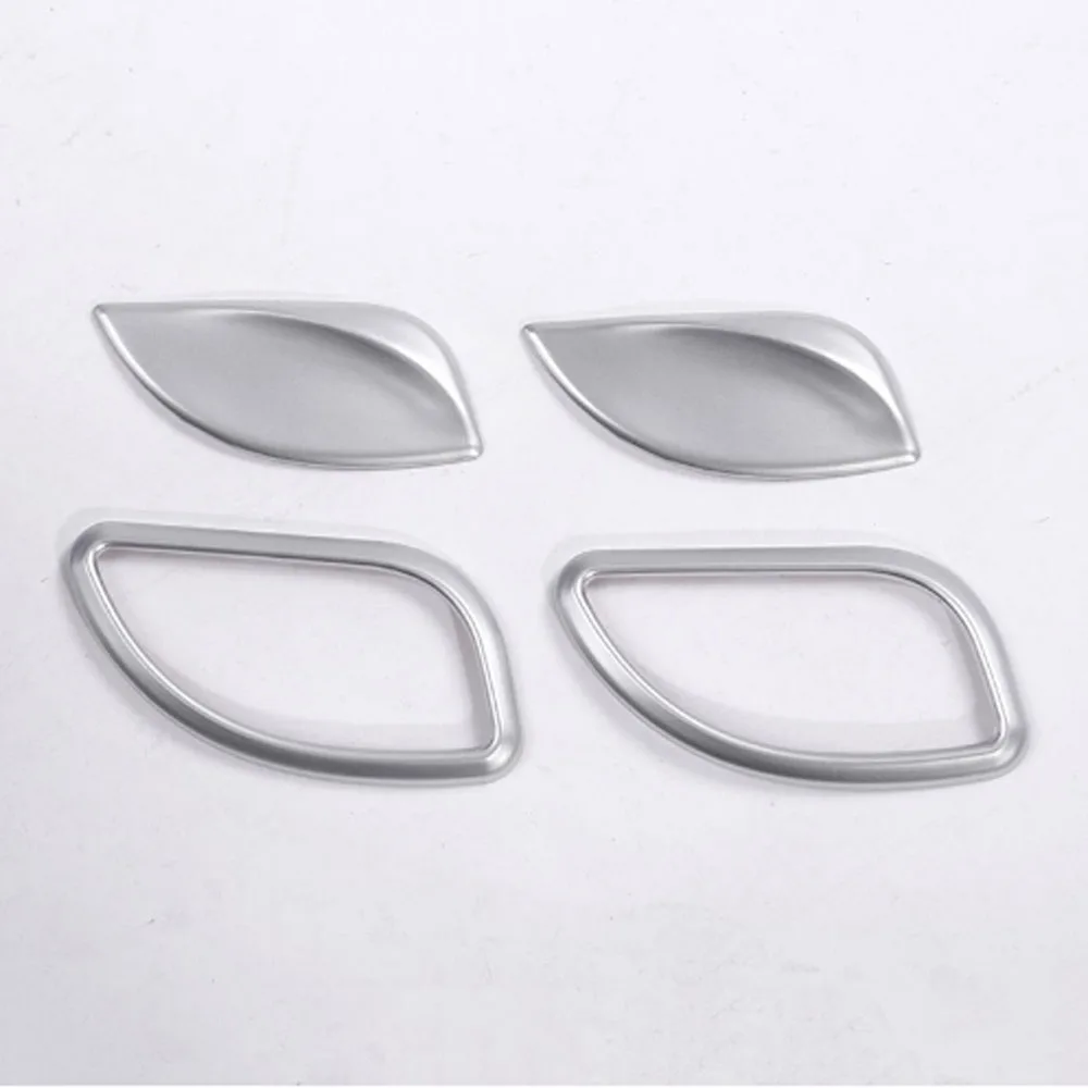 ABS Chrome Front Seat Headrest Switch Adjust Button Cover Trim For BMW