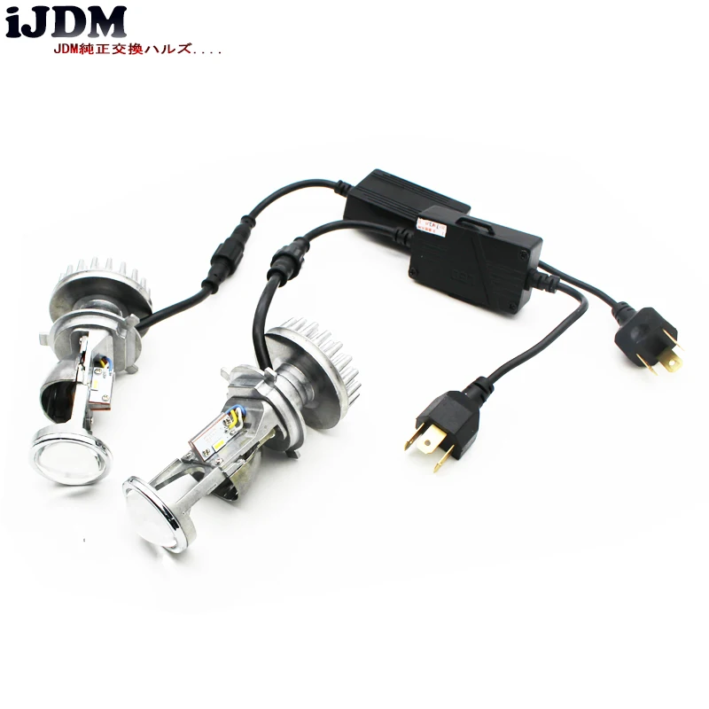 IJDM Plug N Play H4 светодиодный/9003 Двойной Луч Hi/Lo высокая мощность светодиодный лампы