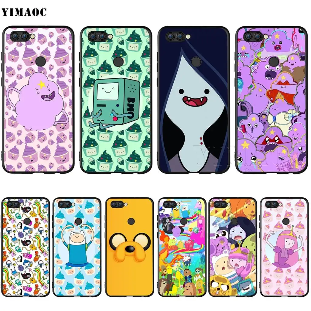 

YIMAOC Adventure Time Finn Jake Case for Huawei Mate 30 20 Honor Y7 7a 7c 8c 8x 9 10 Nova 3i 3 Lite Pro Y6 2018 P30 P smart