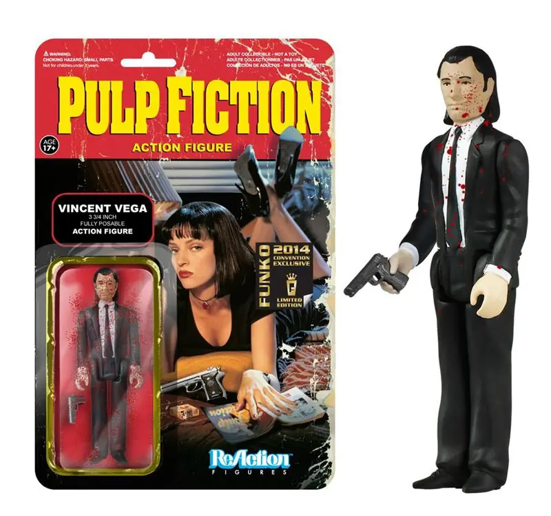 

Funko ReAction Figure Pulp Fiction - Vincent Vega Vinyl Action Figure Collectible Model Toy with Original Box