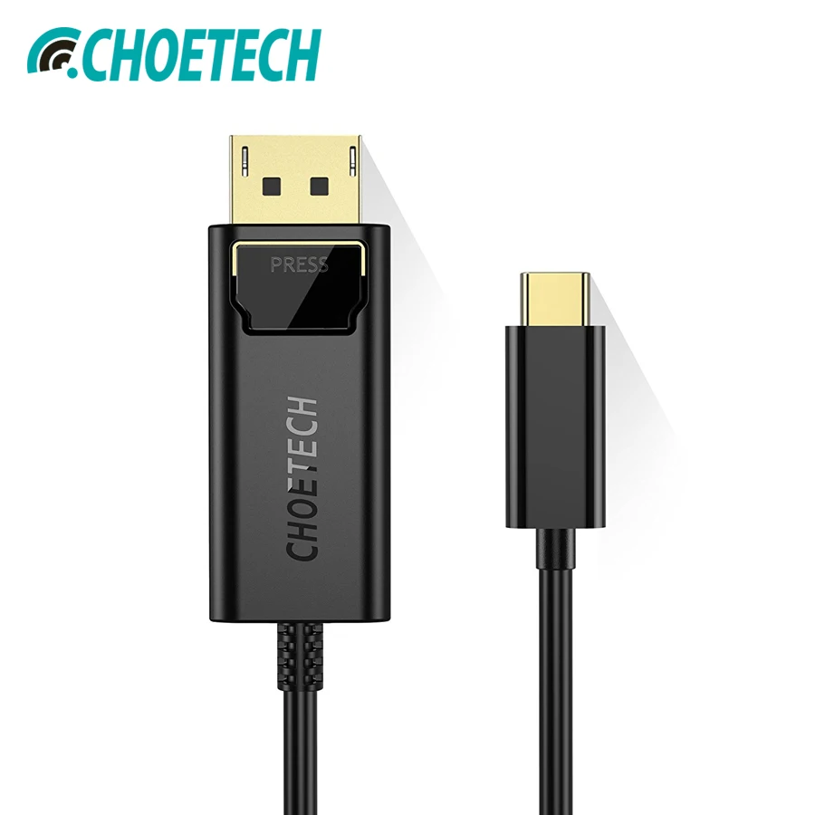 

CHOETECH USB Type C to DisplayPort Adapter Cable for Samsung S8 Plus, 4Kx2K@60Hz USB-C to DP Cable for MacBook Pro 2017/2016